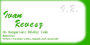 ivan revesz business card